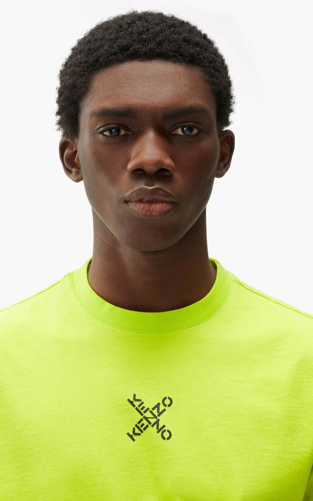 T Shirt Kenzo Homme Sport Little X Vert Clair CSLMP-3659